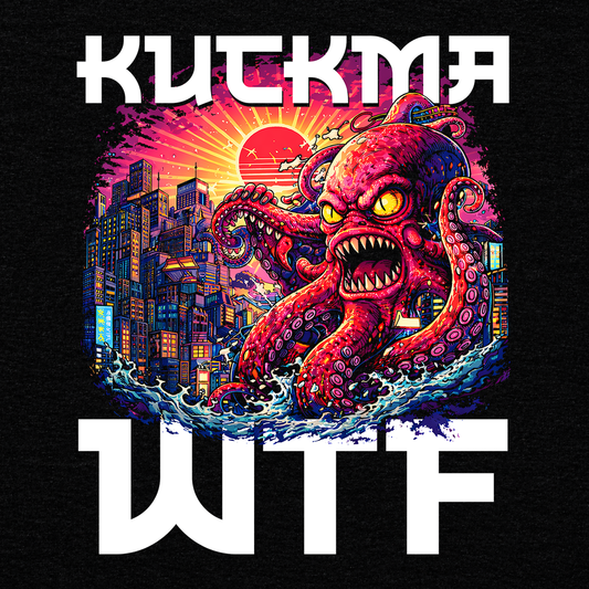 kuckma: ein riesiger Kraken | T-Shirt schwarz