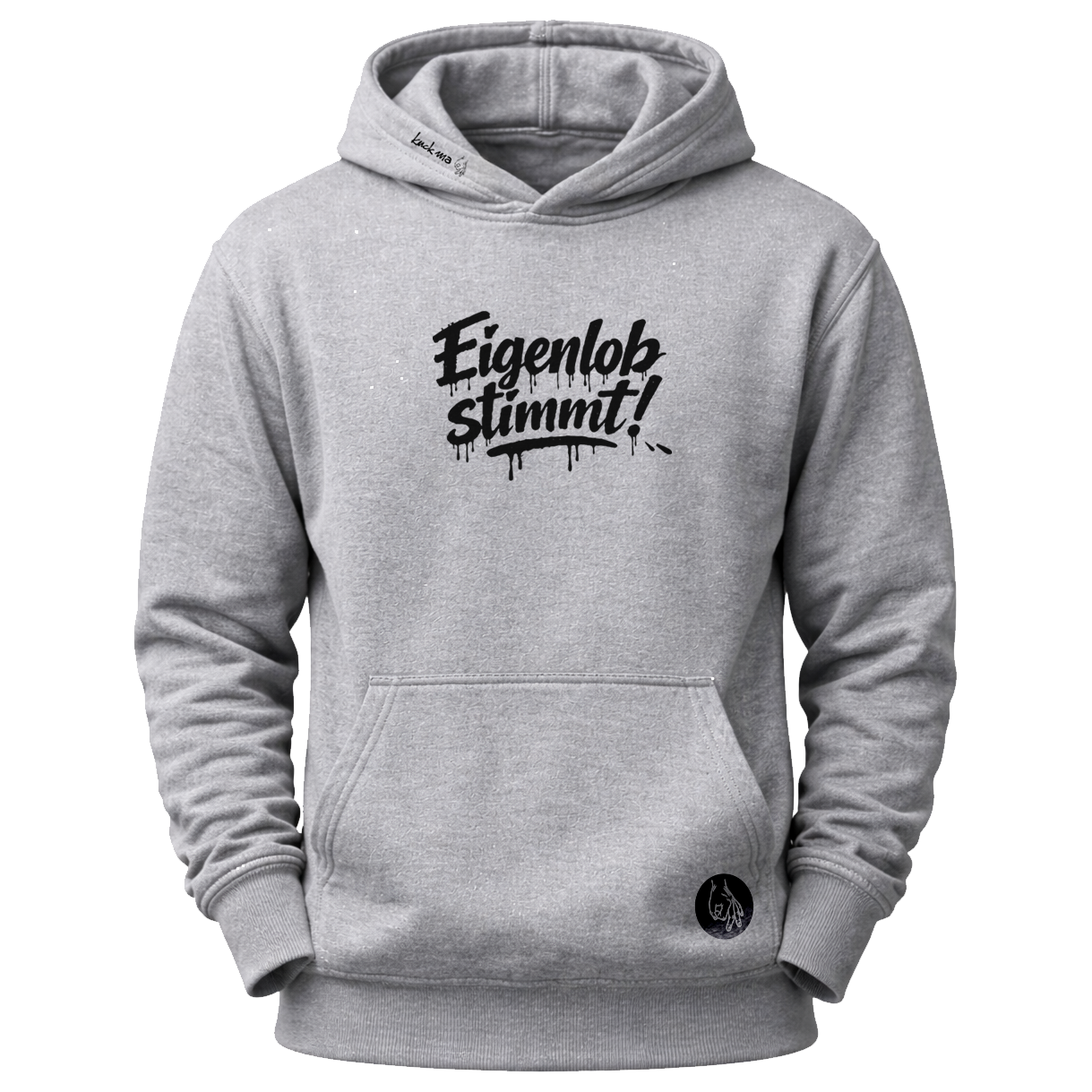 "Eigenlob stimmt" | Hoodie Heather Grey