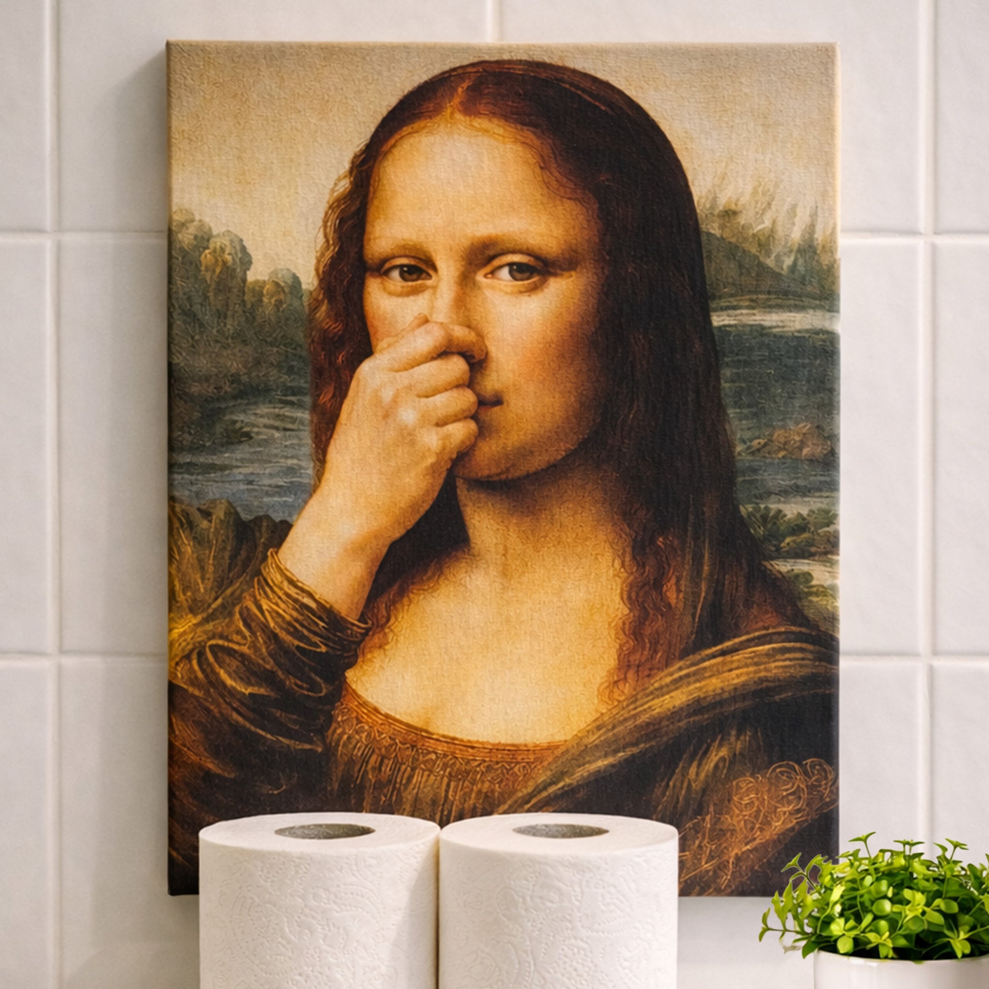 Mona Lisa "Stinker" Leinwand