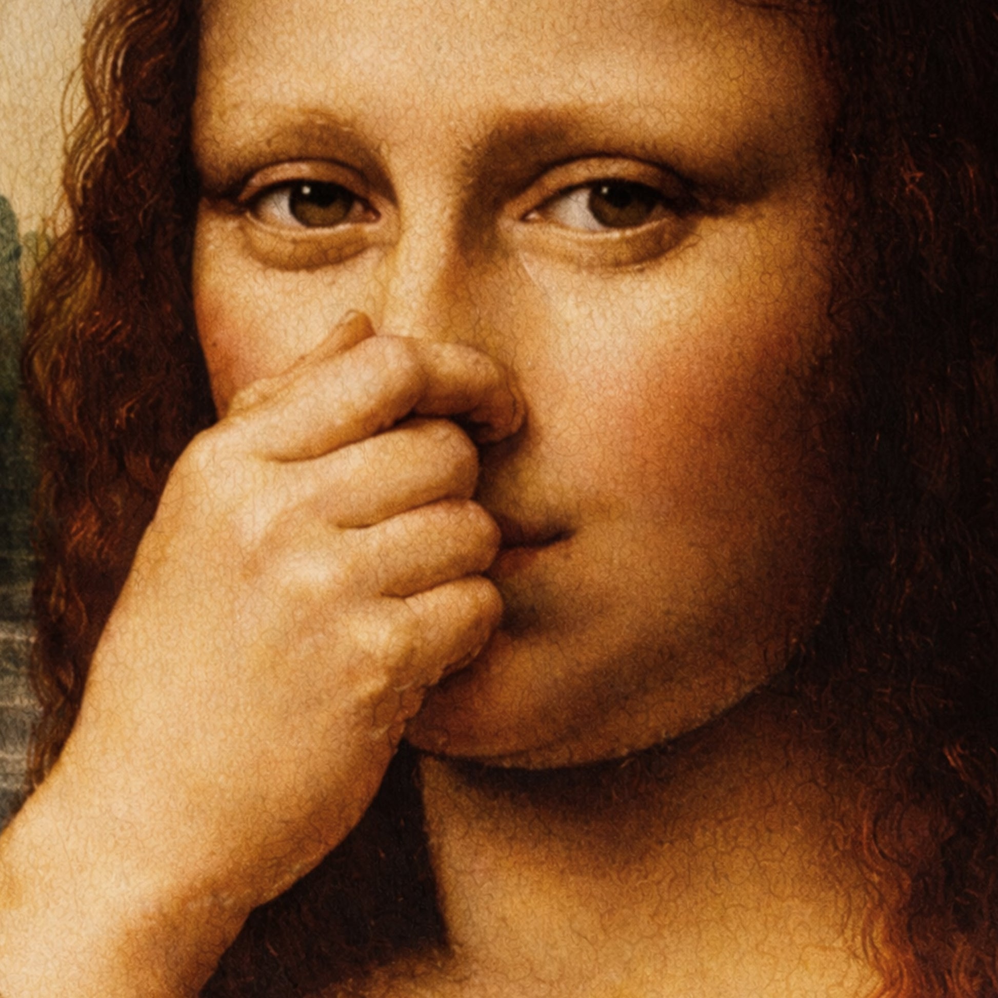 Mona Lisa "Stinker" Leinwand